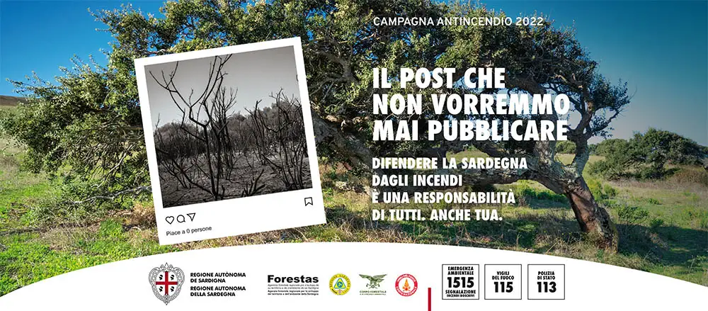 Campagna pubblicitaria antincendio Regione Autonoma della Sardegna