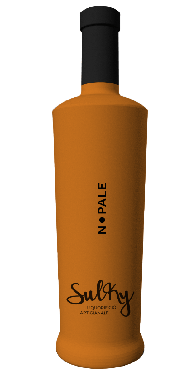 Bottiglia di design Sulki Liquori NoPale. Packaging ideato da 37Comunicazione.
