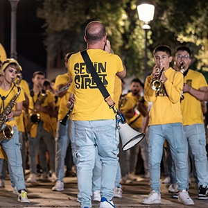 La SeuinStreet Band si esibisce durante l'EcoRurality Fest evento organizzato da 37Comunicazione